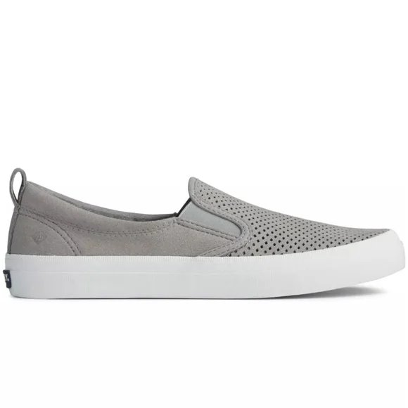 Sperry Crest Twin Gore Perforated Slip-on Sneakers Grey - Picture 2 of 11